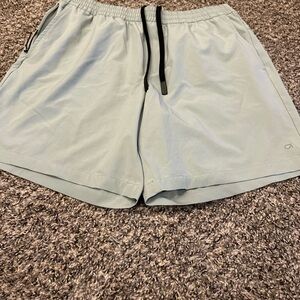 GapFit Mens Athletic  Shorts Green Size M Elastic Waist Drawstring